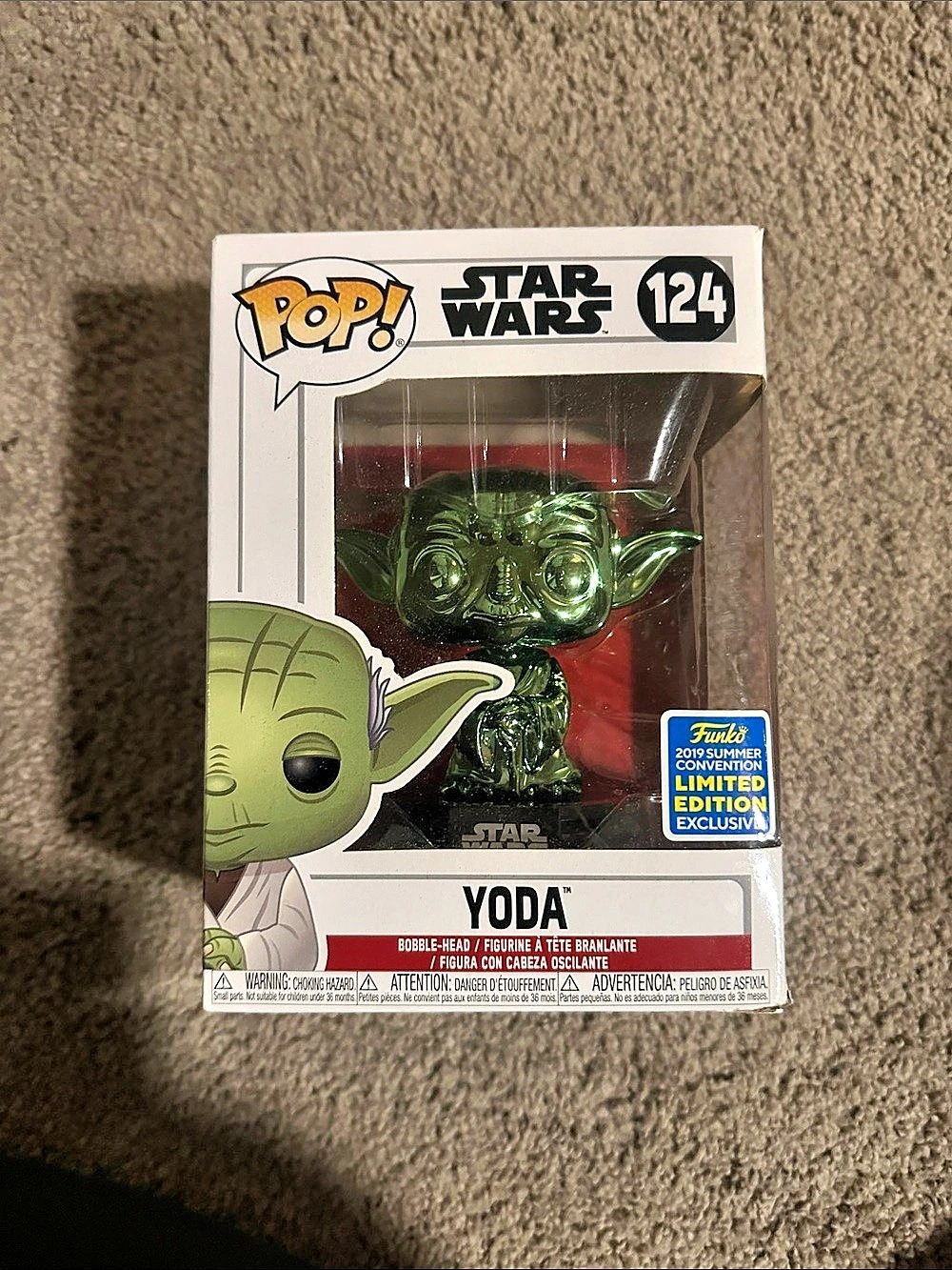Funko Pop! Star Wars Yoda #124 Green & White